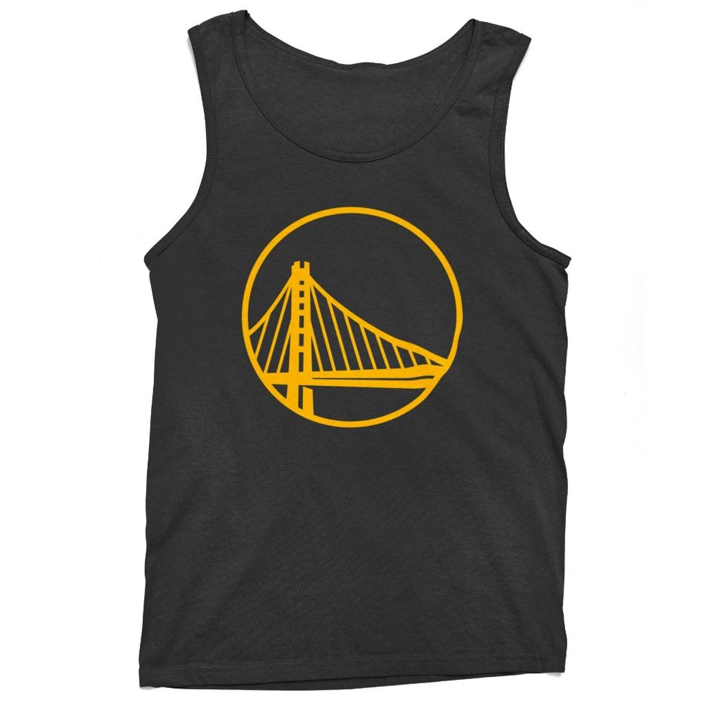 NEW Golden State Warriors Bridge Circle Logo Tank Top BLACK